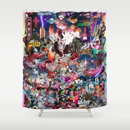 Pink Submarine Shower Curtain