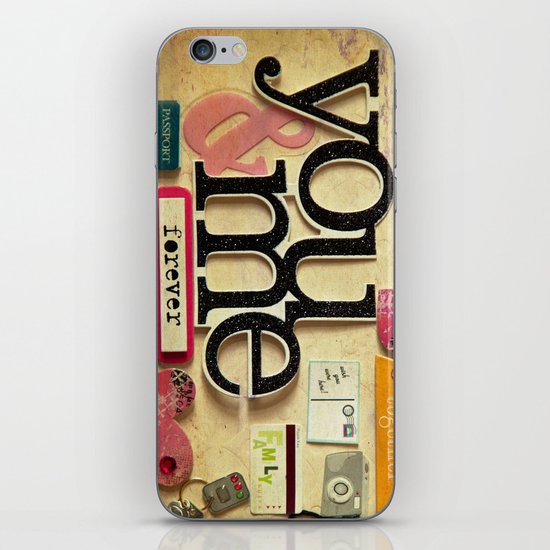 Collage Love - You & Me iPhone Skin