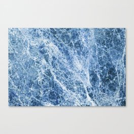 Cracked Blue Stone Canvas Print