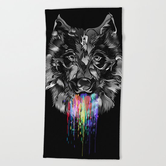 WILD WOLF Beach Towel