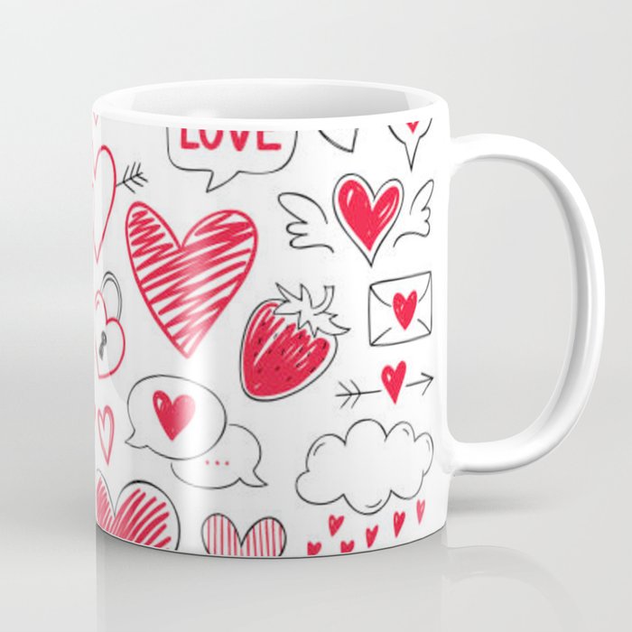 Valentine Doodle Coffee Mug