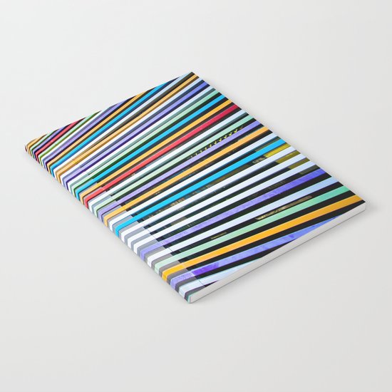 Colored Lines On The Wall Notebook