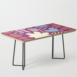 Abstract vintage color shapes collection 1 Coffee Table