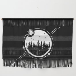Modern Geometric Nature Forest Astronomy Planets Wall Hanging