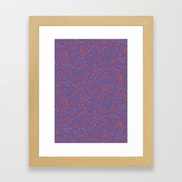 Wild Horses by Friztin - Ultra Violet Framed Art Print