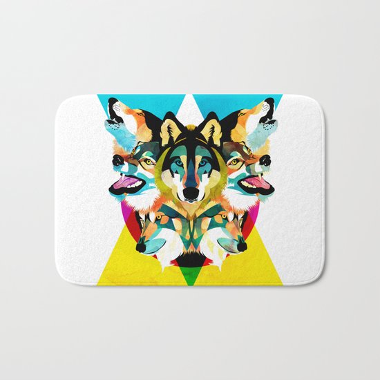 wolves Bath Mat