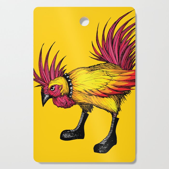 Punk Rooster Cutting Board