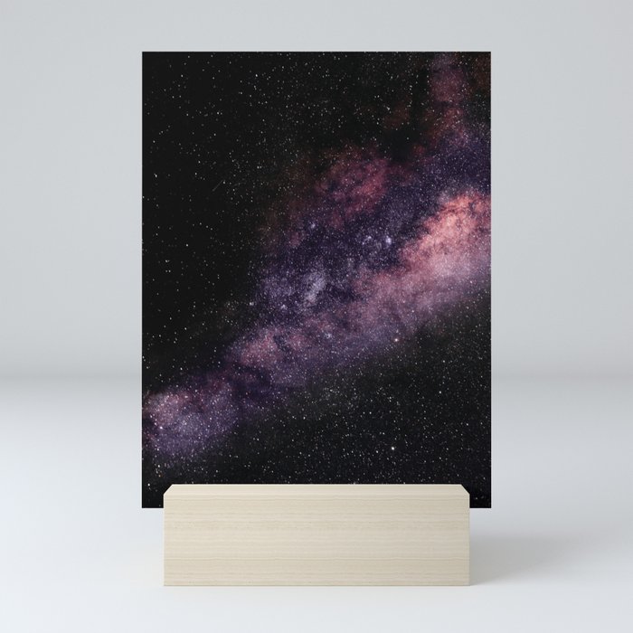 Cosmic Star Galaxy, Purple Milky Way  Mini Art Print