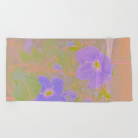 Georgia Blue, The Earth Laughs In Flowers Beach Towel
