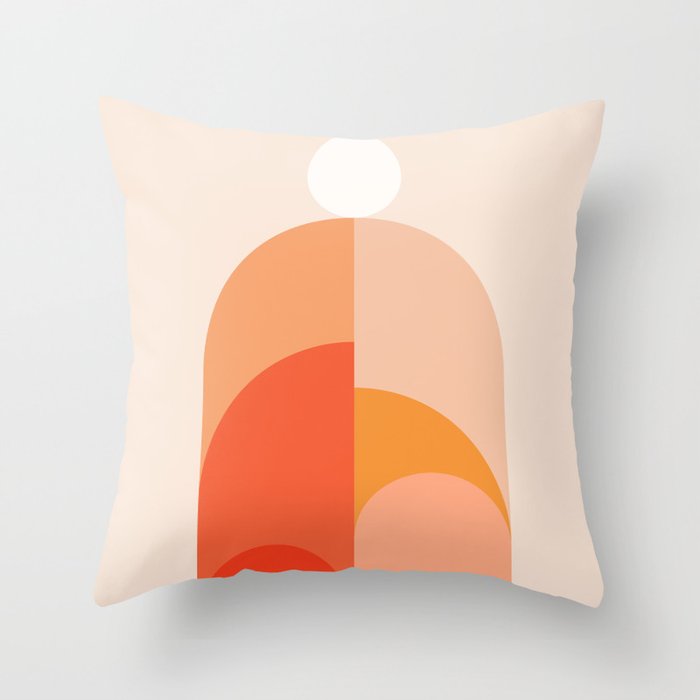 Abstraction_Mountains_Landscape_ART_Minimalism_004 Throw Pillow