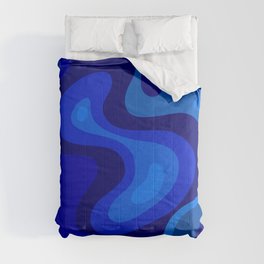 Blue Abstract Art Colorful Blue Shades Design Comforter | Lightblue, Background, Giftideas, Blueart, Graphicdesign, Blueabstract, Decor, Abstract, Abstractdesign, Mix 