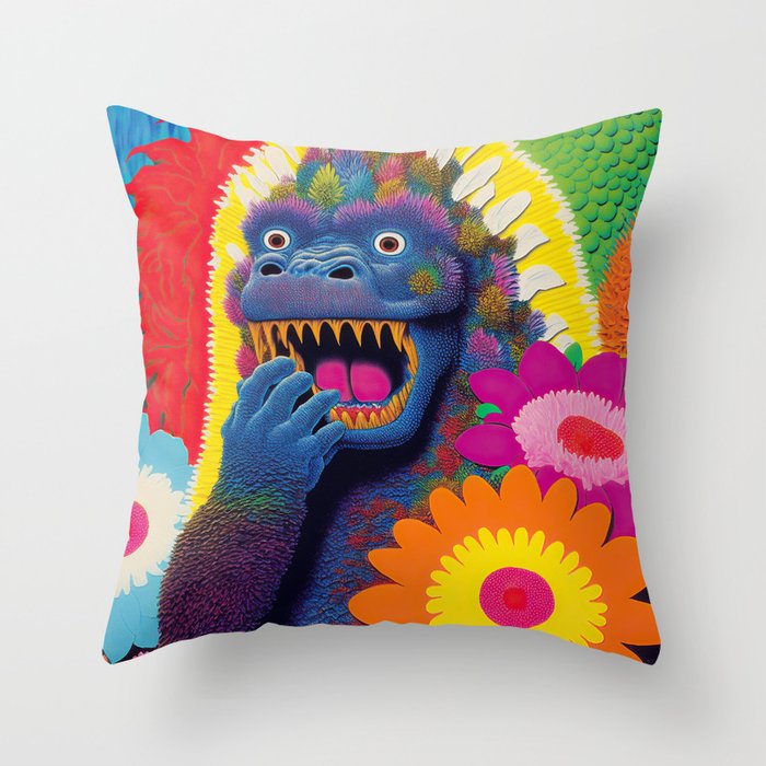 Goshzilla! Throw Pillow