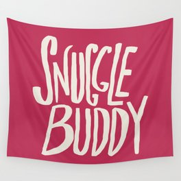 Snuggle Buddy x Pink Wall Tapestry
