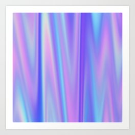 Iridescent Holographic Abstract Colorful Pattern Art Print