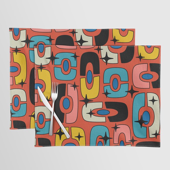 Mid Century Modern Cosmic Abstract 423 Placemat