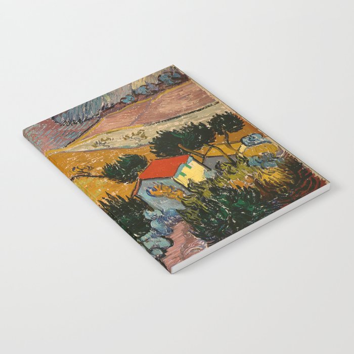 Landscape with House and Ploughman Vincent van Gogh 1889 Notebook
