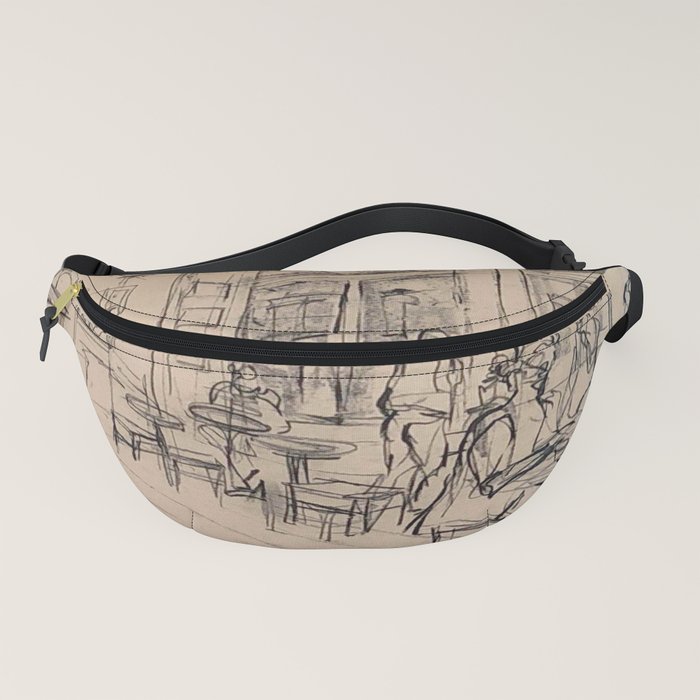 Matcha Line Sketch Fanny Pack