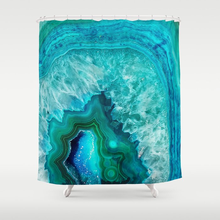 Geode Shower Curtain By Jennadavis Society6 Geode Shower Curtain