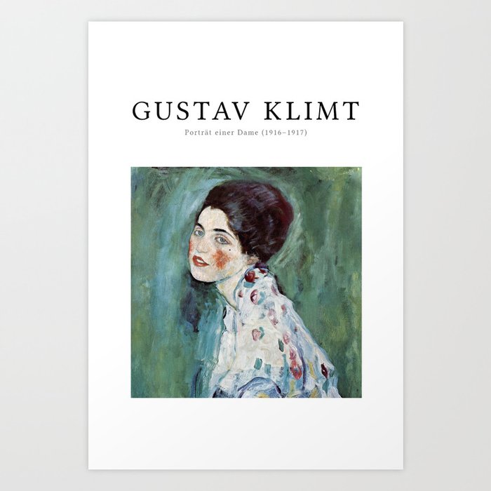 Gustav Klimt Portrait of Lady Art Print