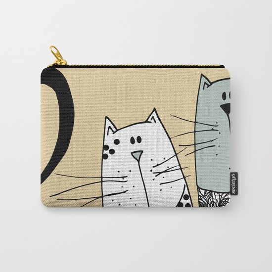 Mr & Mrs Cat Carry-All Pouch