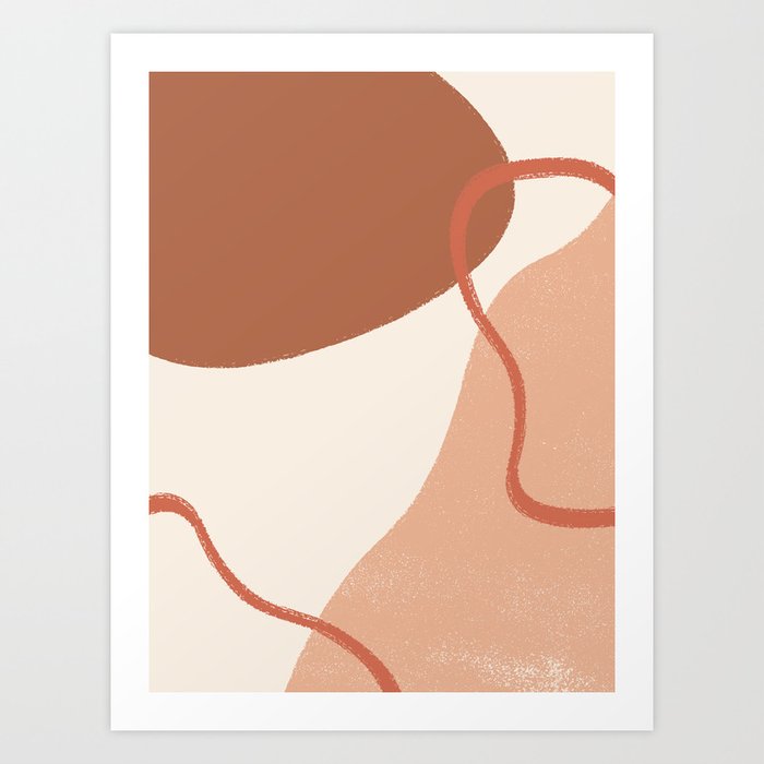 Color Block Shapes Art Print