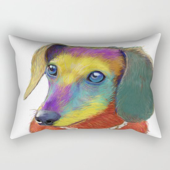 Dachshund Dog Rectangular Pillow