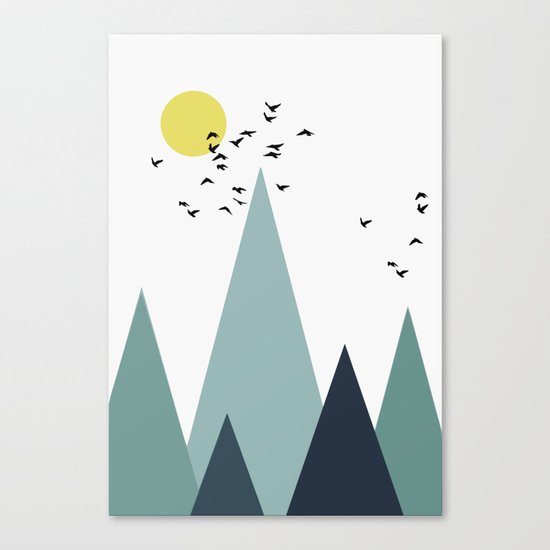 Morning birds Canvas Print