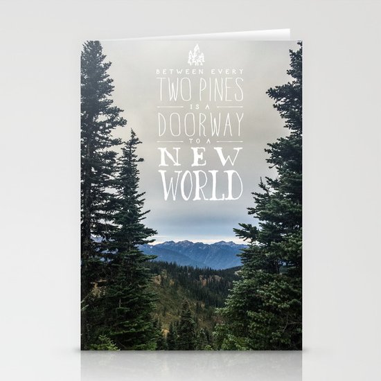 Between Two Pines Stationery Cards