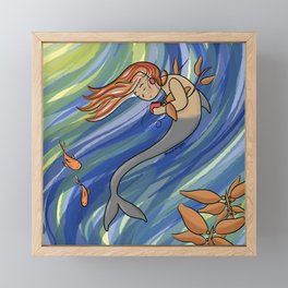 Mermaid & Garibaldi Framed Mini Art Print