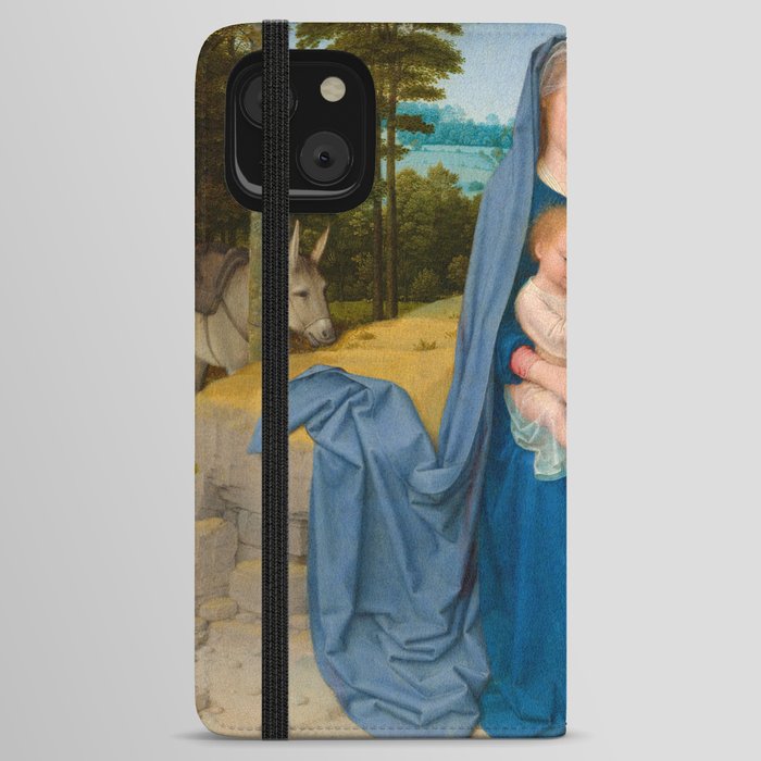The Rest on the Flight into Egypt, 1510 by Gerard David iPhone Wallet Case