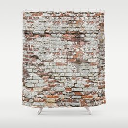 Endless seamless pattern of old brick wall  Shower Curtain
