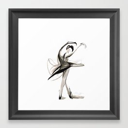 Dance Drawing Framed Art Print