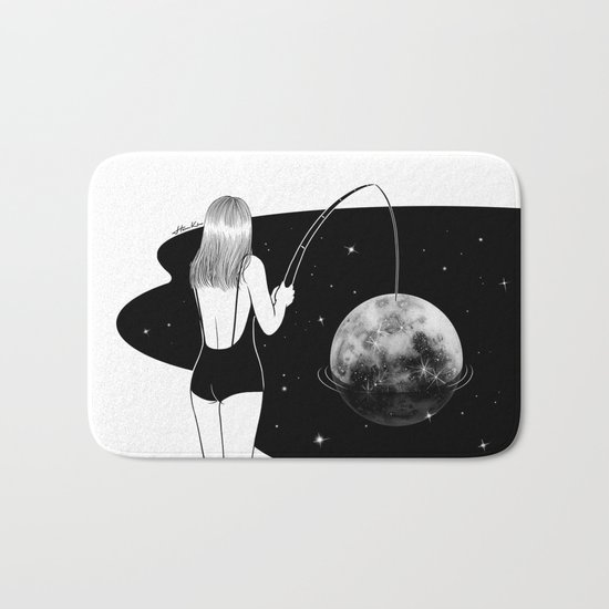 I just got mooned Bath Mat