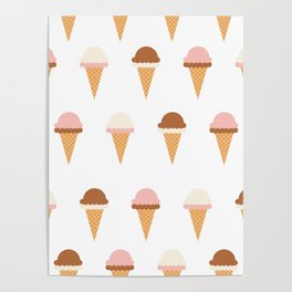 Multiple Ice-creams Poster
