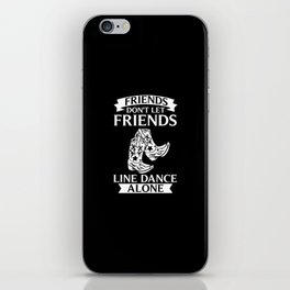 Line Dance Music Song Country Dancing Lessons iPhone Skin