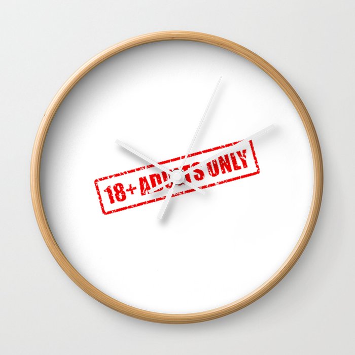 18+ Adults Only Hot Sticker Magnet And More Items Wall Clock