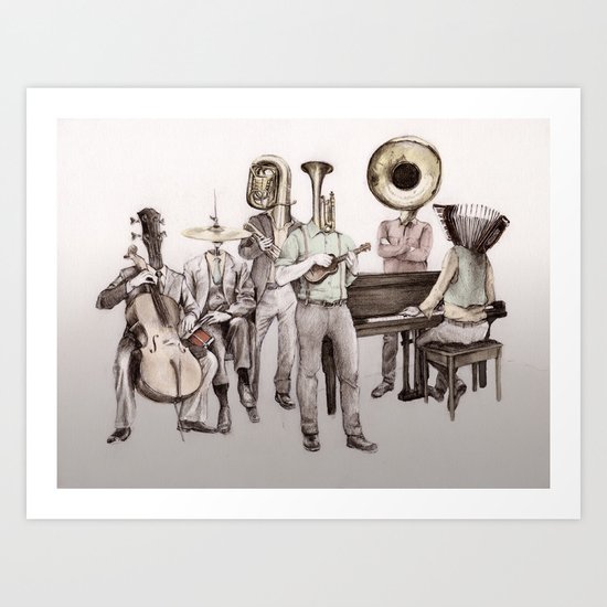 "He's the only one who knows the words." Art Print