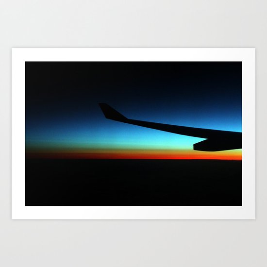 Dawn over the ocean Art Print