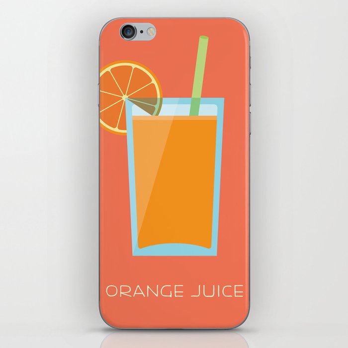 Orange Juice iPhone Skin
