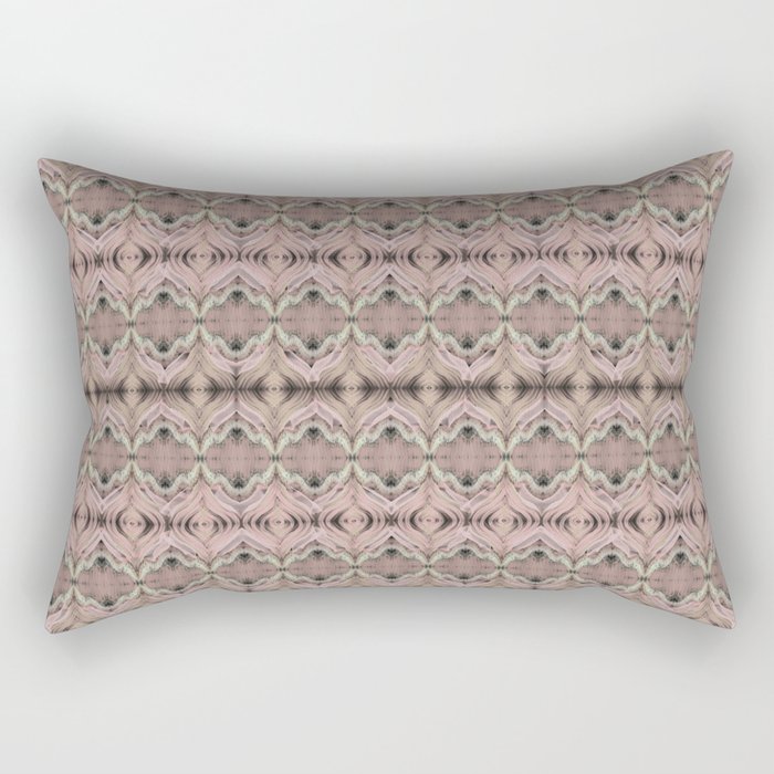 Romantic abstract frills and texture pattern Rectangular Pillow