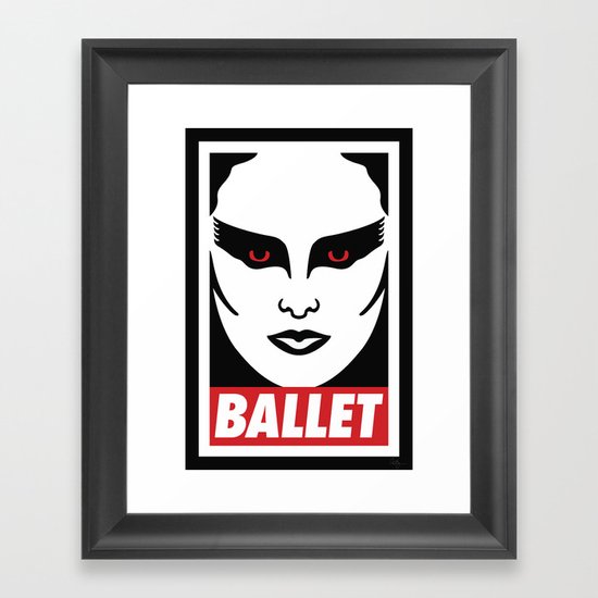 Obey the Swan Framed Art Print