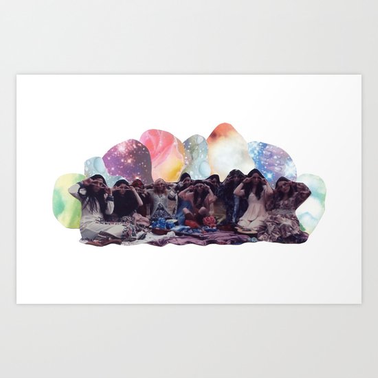 Hippie Galaxy Art Print