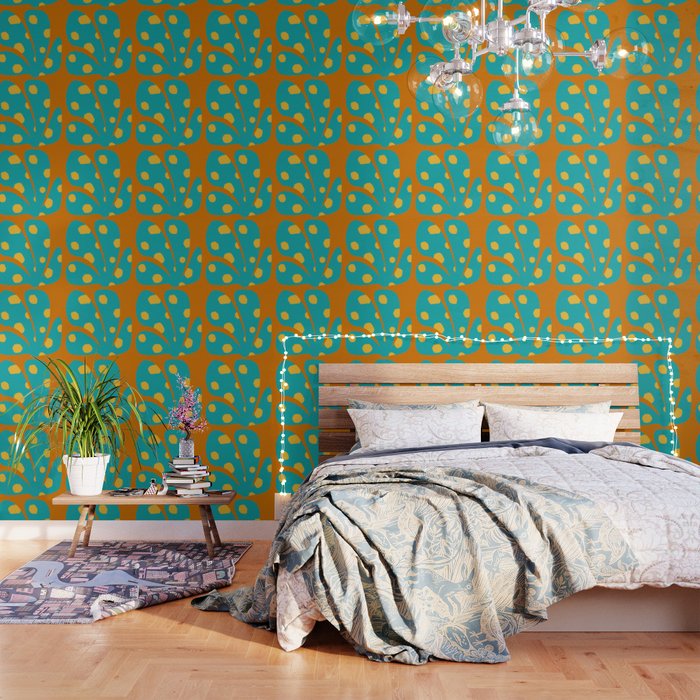 Spots patterned color leaves 8 Wallpaper