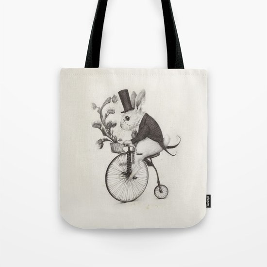 Delivery Rabbit Tote Bag