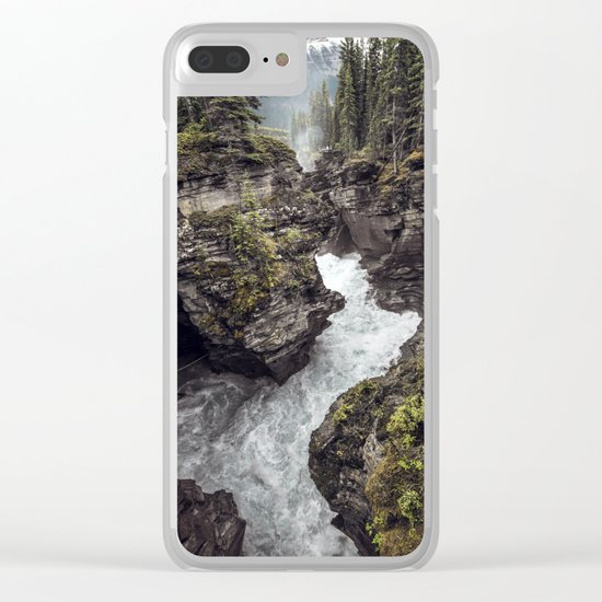 Athabasca Falls Turbulent River Clear iPhone Case