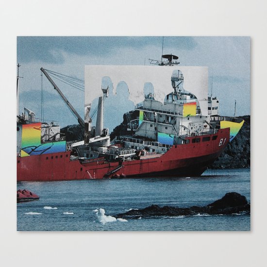 japanese silhouettes Canvas Print