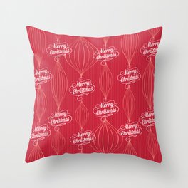 Ornaments 3.0 Red Throw Pillow