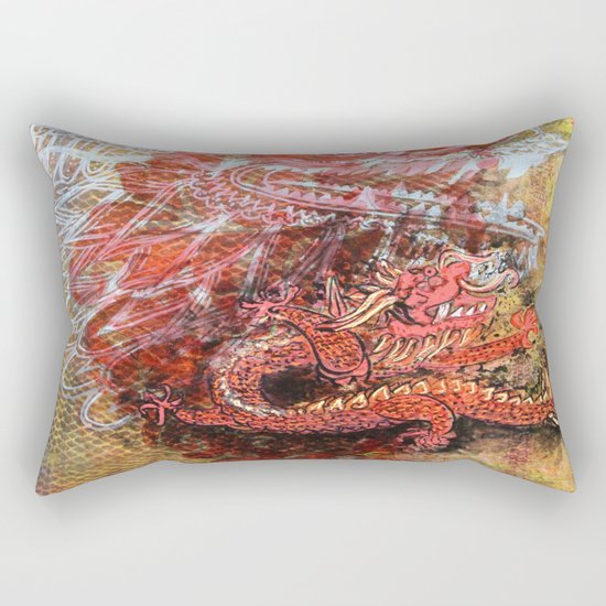 Awakening of the Dragon Rectangular Pillow