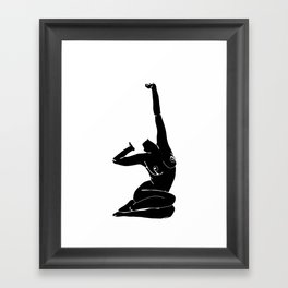 Nude figure print - Louie Silhouette Framed Art Print