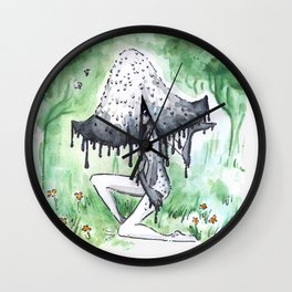 Empire of Mushrooms: Coprinopsis Atramentaria Wall Clock